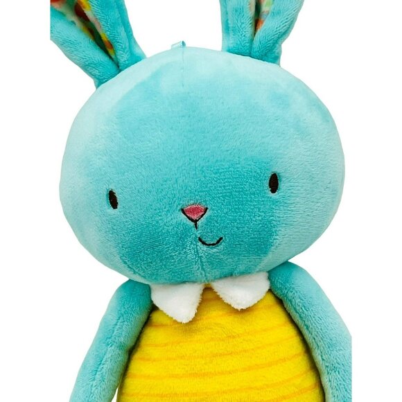 Bunnies by the Bay Blue Piper Bunny Rabbit Yellow Striped Plush 8 inch Stuffed - Picture 2 of 7